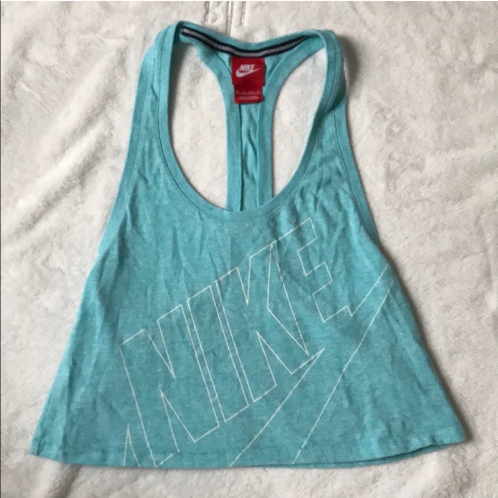 Nike racer back crop top